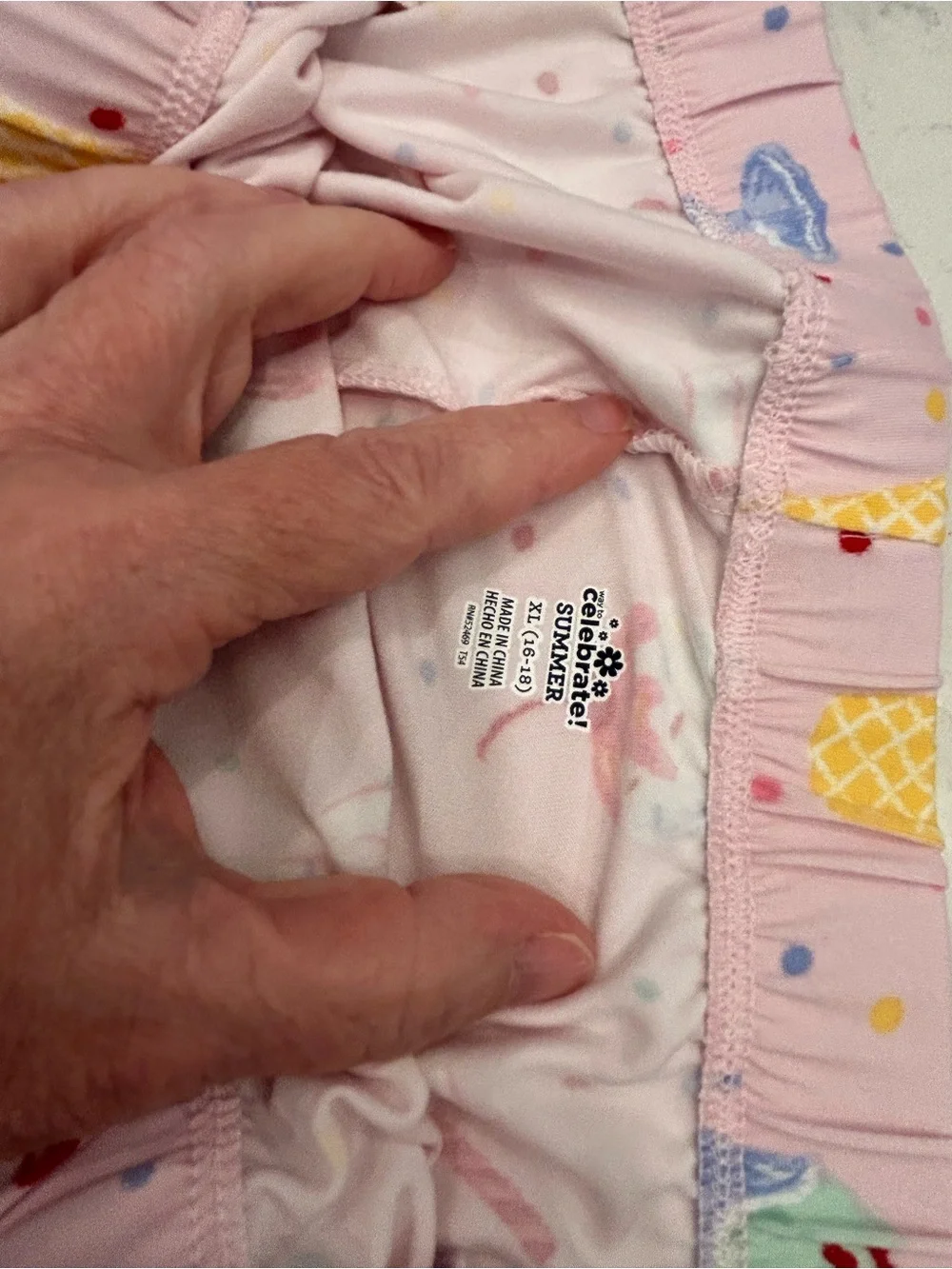 Pink Ice Cream Print Short Pajama Set - Soft Sleep Top & Shorts